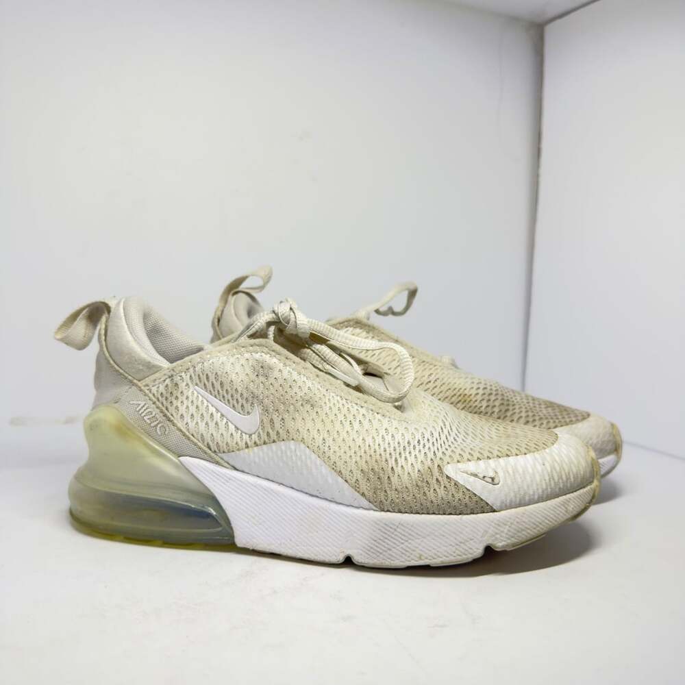 Nike Air Max 270 White Youth Size 13.5c A02372-103